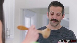 Scarlett Alexis shares lucky guy in PurgatoryX remote fun.