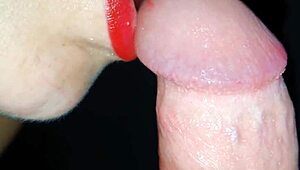 The adorable Asian babe gives a deepthroat blowjob in the bedroom