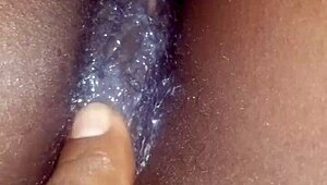 Ebony Woman with Big Ass Gets Creampie in Her Good Pussy from Daddy