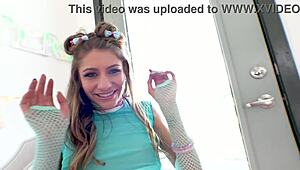 Rebel Lynn Fucked Huge Cock POV Deepthroat Cum Swallow