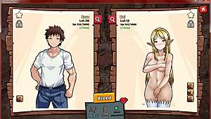 intriguing anime hentai breeding farm with redhead slut and monster cock