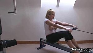 Cheating British Milf Lady Sonia Shows Huge Hooters