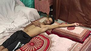 Emotional Foursome as Rumpa Akter Teaches Shathi Khatun, Hanif, and Shapan Pramanik to Ride Massive Black Cock Passionately