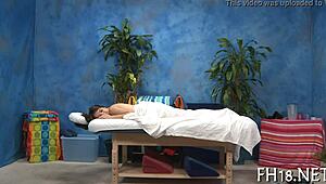 Relaxing vulva massage session