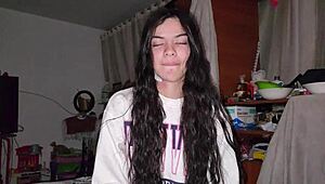 Latina Girlfriend Strips Naked For Her Best Friend's Guy On Street