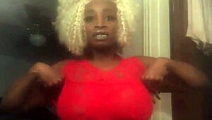Thick chocolate-skinned beauty takes on multiple partners