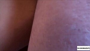 Two Russian girls team up with a boy for homemade anal fun.