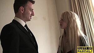 Petite British Subs Endure BDSM Pussyfucking with Rough Fingering