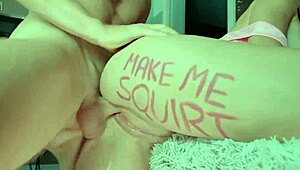 make me squirt with rough quickie on asian pussy