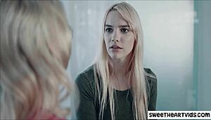 young assistant caught in a steamy office moment with boss