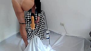 Sexy Cdmarie plays with dildo and toys