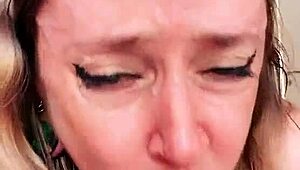 Tattooed Woman With Big Natural Tits Rides Dildo To Cum