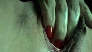 horny shaved pussy fingered wet after recent fuck