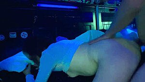 nikki lixxx is begging to ride that huge dick in her shaved pussy