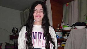 His best friend's girlfriend reveals her naughty side and undresses for him
