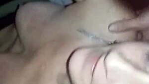 Feeling the intense pleasure as Heather Ames takes a mouthful of cum