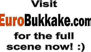 euro chick enjoys group activity in hardcore setting