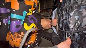 Met A Fan And Sucked His Big Dick Outside