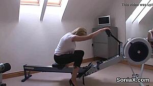 Cheating British Milf Lady Sonia Shows Huge Hooters