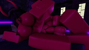 Having Fun with Demon Girlfriend on Valentine's Day in Roblox!