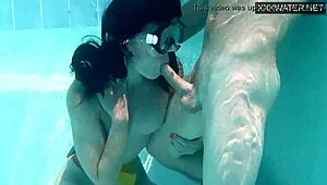 Minnie Manga and Eduard Finish Together in the Swimming Pool