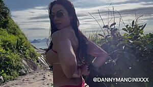 yo, wanna see loupan banging and unloading on a nudist beach?