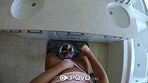 I fucked busty august ames wet pussy after bath