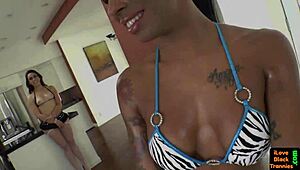 just saw this ebony tranny assfucking and facializing a glam babe