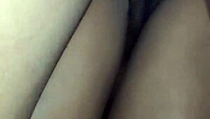 extremely wet cream pie floods her tight pussy