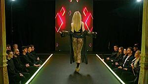 Tiny blonde model Christy craves big black cock in doggystyle and riding