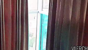 Latina teen enjoys passionate encounter in cheap san isidro hotel