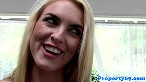 real landlord gets her ass fingered in pov