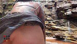 Caught Fucking At The Waterfall With Dread Hot