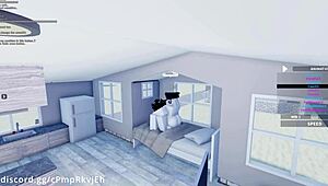 Hey, fucking my hot friend in roblox missionary style 😏