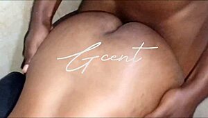 Vero Rides Cowgirl and Doggy in Bathroom