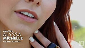 i can’t resist showing off my natural tits like alyssa michelle