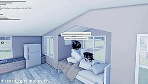 Hey, fucking my hot friend in roblox missionary style 😏