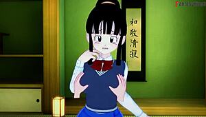 oh wow, chichi fucking goku and gohan in dragon ball zex sheer fantasy!