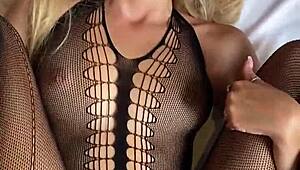 Craving slut Tory Sweety in fishnets gets Ralf Christian's monster cock