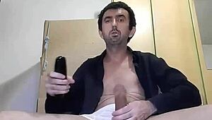 Safado in White Underwear Jerking Big 25cm Dick