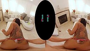 Colombian Vrhush Cali Caliente With Tattoo And Small Tits Riding In POV Missionary