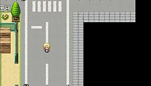 Cute Blonde Fucks In Hentai Game!