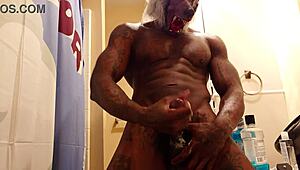 Hallelujah Johnson's passionate solo performance of big black hairy dick worship