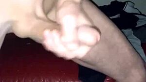 Shaved Man Offers His Big Monster Cock For Play And Cumshot