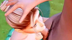 I hard fuck my cheatin wife in mouth and ass, family taboo in hentai Sims 4.