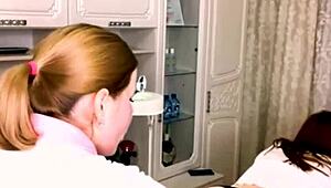 Yo, Sugarnadya waxes legs for a client, showing off that sexy ass! 😍