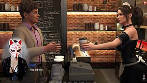 kate bends over outdoors in maid skirt, so hot 🔥