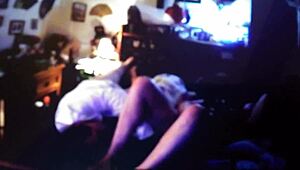 Me and a friend from the office chatting about work