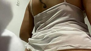 i found an intimate video of my stepbro's latina girlfriend with small tits