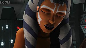 forbidden emotions star wars parody with hentai action